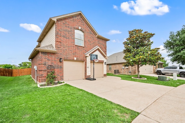 11404 Grapeleaf Dr, Fort Worth, TX 76244 - view of front of home with brick siding, concrete driveway, and a garage