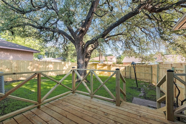 1720 Meadow Valley Ln, Dallas, TX 75232 - view of wooden deck