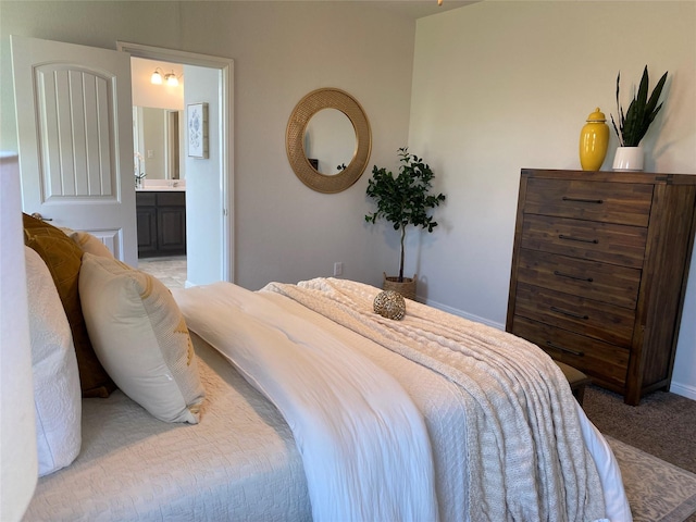 1037 Madelia Ave, Fort Worth, TX 76177 - bedroom featuring light carpet and ensuite bath