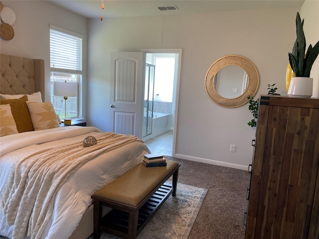 1037 Madelia Ave, Fort Worth, TX 76177 - carpeted bedroom with baseboards and ensuite bathroom