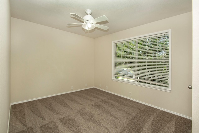 4512 Blue Jay Ln, Sherman, TX 75092 - carpeted spare room featuring a ceiling fan and baseboards