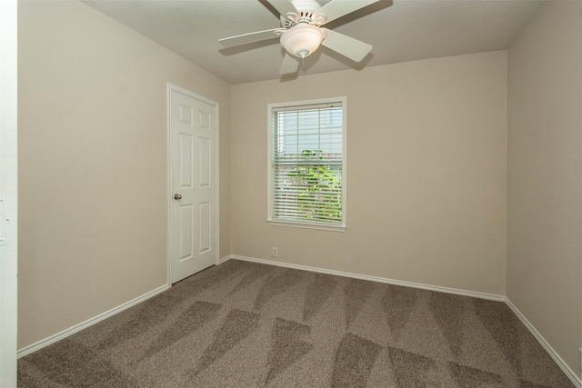 4512 Blue Jay Ln, Sherman, TX 75092 - unfurnished room with carpet, baseboards, and ceiling fan
