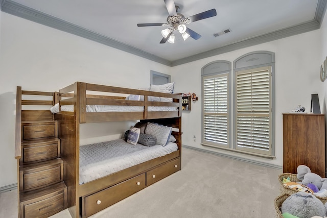 1516 Byron Nelson Pkwy, Southlake, TX 76092 - carpeted bedroom with ornamental molding and ceiling fan