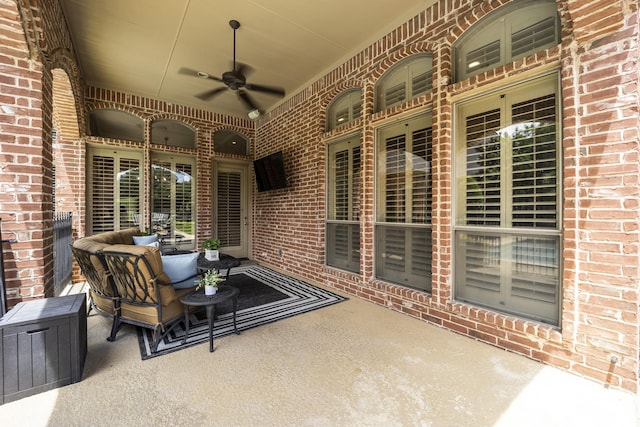 1516 Byron Nelson Pkwy, Southlake, TX 76092 - covered porch with a ceiling fan