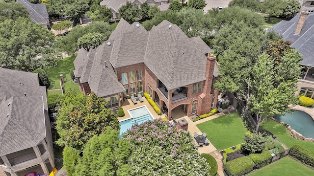 1516 Byron Nelson Pkwy, Southlake, TX 76092 - aerial view of property and surrounding area with a pool