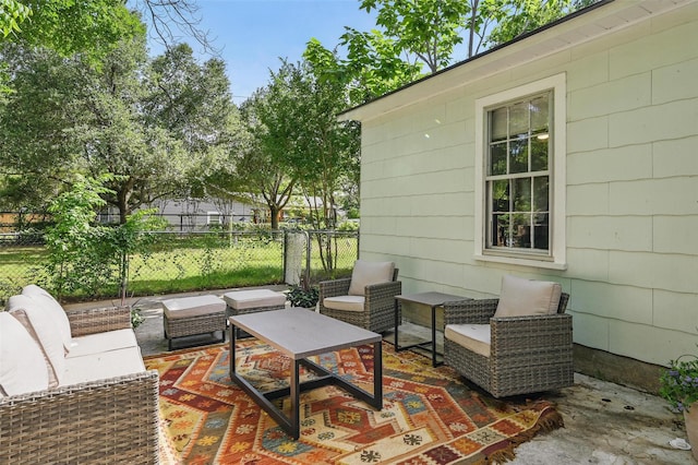916 Carondolet Ct, River Oaks, TX 76114 - view of patio with outdoor lounge area