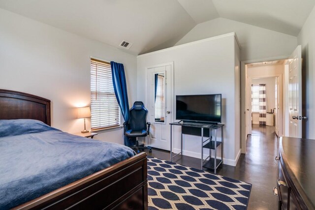 1759 County Road 2712, Caddo Mills, TX 75135 - bedroom featuring lofted ceiling and baseboards
