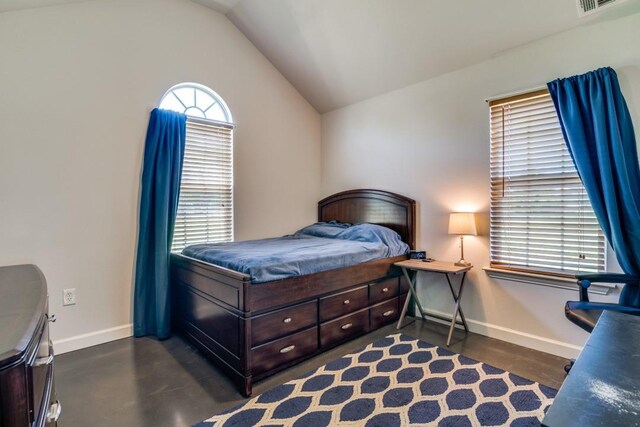 1759 County Road 2712, Caddo Mills, TX 75135 - bedroom with baseboards and vaulted ceiling