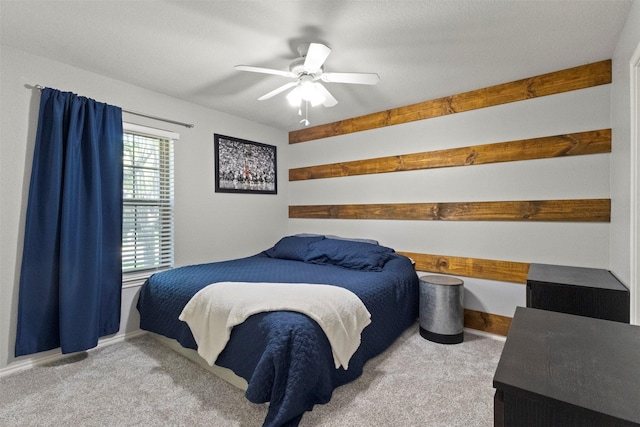 517 Sunset Dr, Hurst, TX 76054 - carpeted bedroom with ceiling fan and baseboards