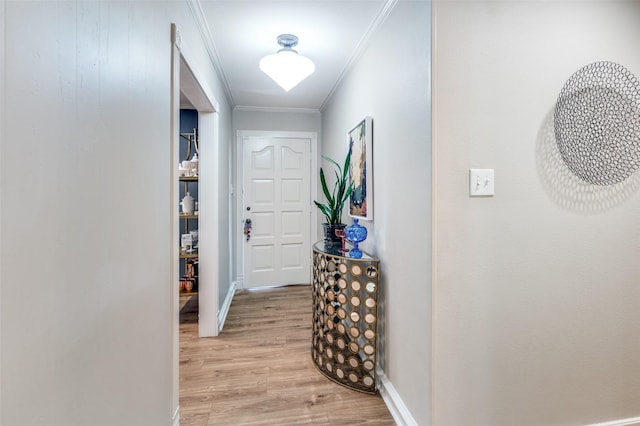 1913 Windlea Dr, Euless, TX 76040 - hall with crown molding, light wood finished floors, and baseboards