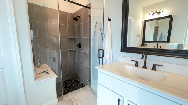 1605 Anacua Ln, Wylie, TX 75098 - full bathroom featuring a stall shower and vanity
