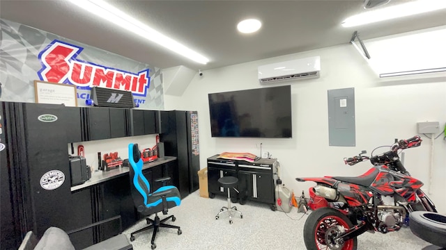 1605 Anacua Ln, Wylie, TX 75098 - game room featuring a wall unit AC and electric panel