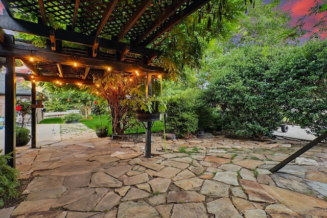 1208 Chandler Cir, Prosper, TX 75078 - view of patio / terrace with a pergola