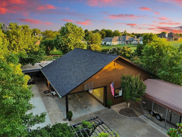 1208 Chandler Cir, Prosper, TX 75078 - aerial view at dusk