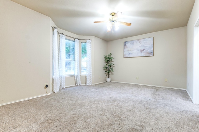 1104 Bayshore St, Allen, TX 75002 - empty room featuring carpet floors, a ceiling fan, and baseboards