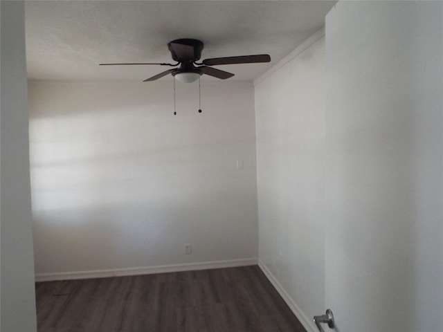 337 W Coral Way, Grand Prairie, TX 75051 - unfurnished room featuring a ceiling fan, wood finished floors, and baseboards