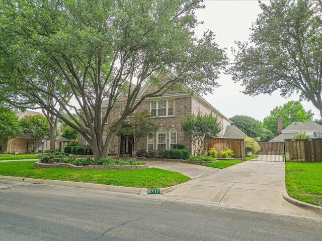 6717 Savannah Ln, Fort Worth, TX 76132 - view of front of house with brick siding and a gate