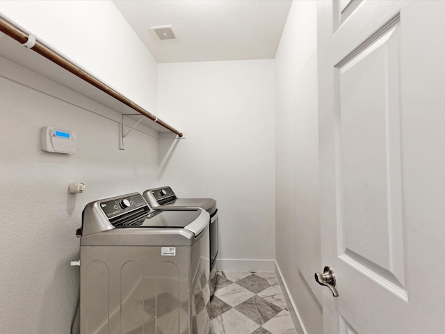 2231 Cold Water Dr, Prosper, TX 75078 - washroom featuring washing machine and dryer and baseboards