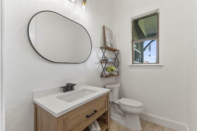 204 Lost Spur Ln, Royse City, TX 75189 - bathroom featuring vanity, toilet, and baseboards