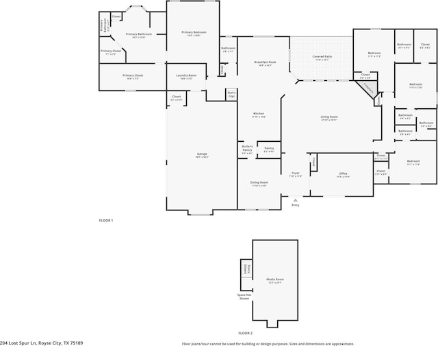 204 Lost Spur Ln, Royse City, TX 75189 - property floor plan