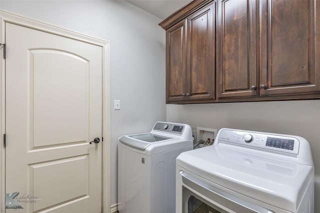 4709 Spring Creek Rd, Abilene, TX 79602 - washroom featuring cabinet space and washer and clothes dryer