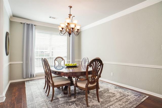4112 Paddington Ln, Colleyville, TX 76034 - dining room with a chandelier, plenty of natural light, baseboards, and ornamental molding