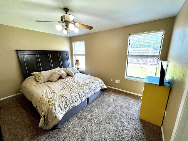 328 Branson Rd, Roanoke, TX 76262 - carpeted bedroom with baseboards and a ceiling fan