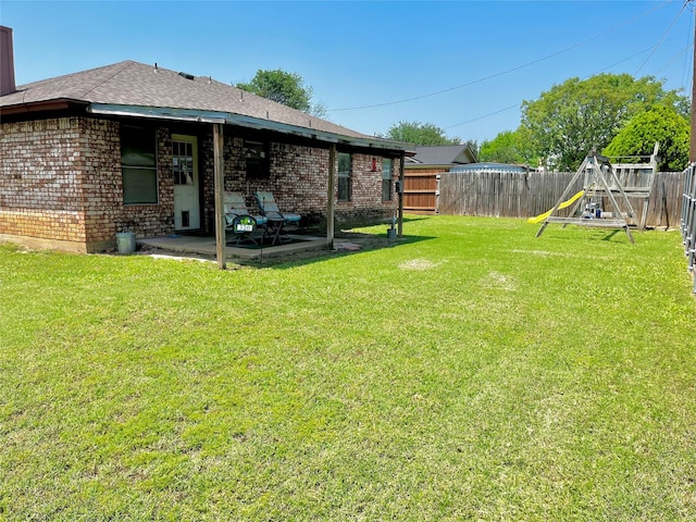 328 Branson Rd, Roanoke, TX 76262 - view of yard with a patio area and a playground