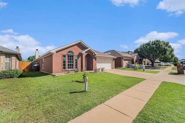 4720 Topaz Ln, Granbury, TX 76049 - view of front of property with brick siding, concrete driveway, and an attached garage