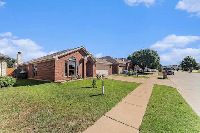 4720 Topaz Ln, Granbury, TX 76049 - view of front of house featuring brick siding, driveway, and a garage