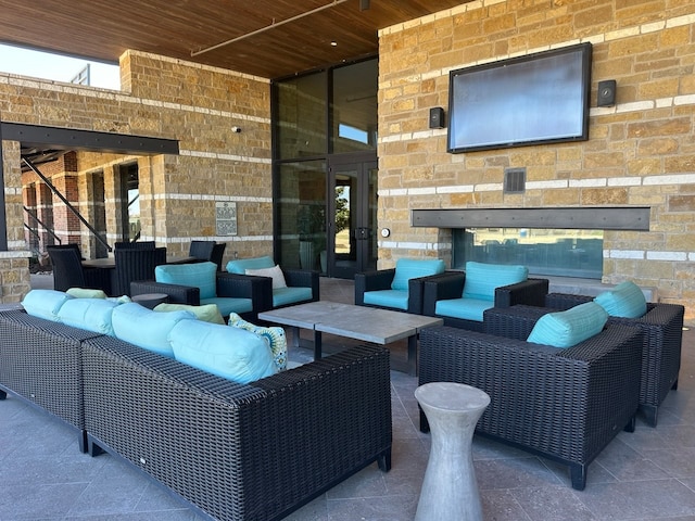 8857 Shore Crest Rd, Frisco, TX 75036 - view of patio with an outdoor hangout area