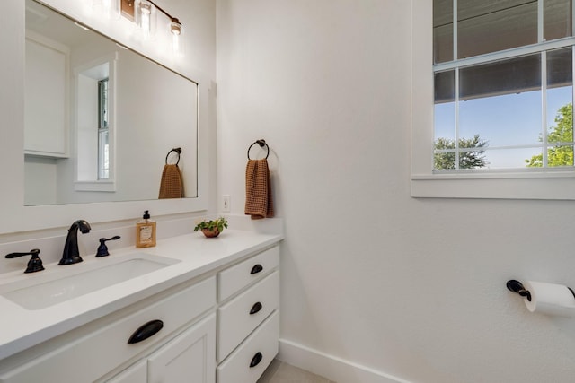 3829 Fm 896, Leonard, TX 75452 - bathroom with vanity and baseboards