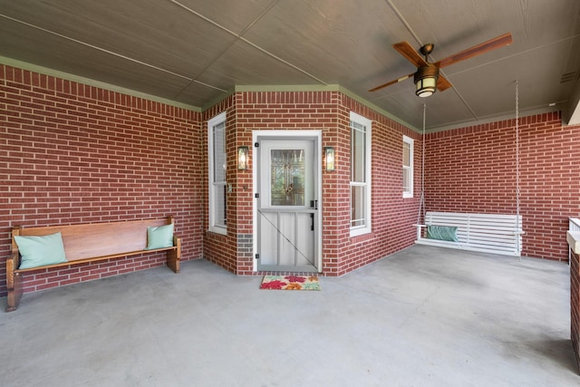 3829 Fm 896, Leonard, TX 75452 - view of patio / terrace with a ceiling fan