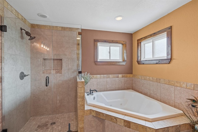 227 W Lipan Dr, Lipan, TX 76462 - bathroom with a whirlpool tub and a shower stall