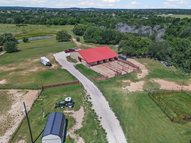 227 W Lipan Dr, Lipan, TX 76462 - overview of rural landscape featuring a nearby body of water