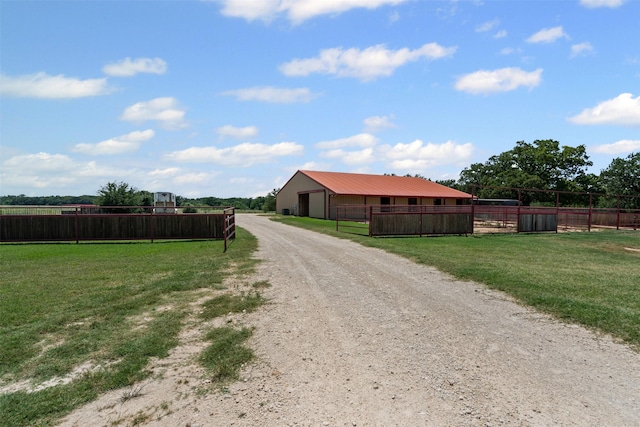 227 W Lipan Dr, Lipan, TX 76462 - view of dirt / gravel driveway featuring a pole building