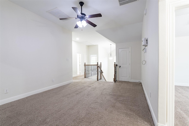 10909 Blake Gdns, Mckinney, TX 75072 - unfurnished room with light colored carpet, baseboards, and ceiling fan