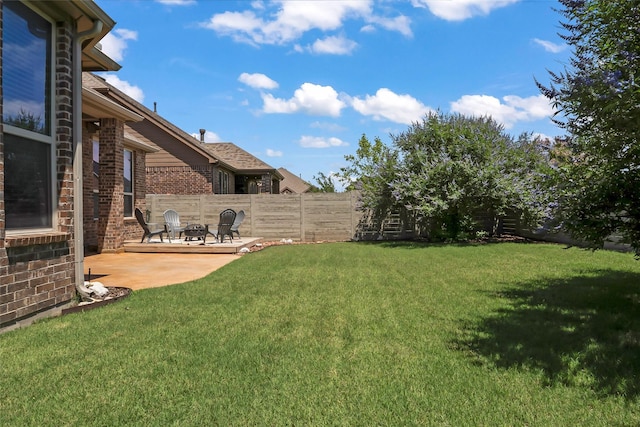 1805 13th St, Argyle, TX 76226 - view of yard featuring a patio