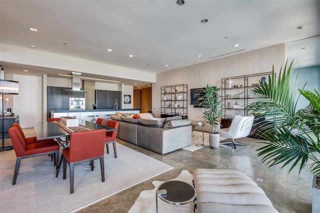 1717 Arts Plz Unit 2202, Dallas, TX 75201 - dining space featuring recessed lighting
