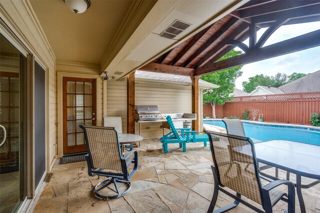 3308 Runabout Ct, Plano, TX 75023 - view of patio / terrace with a grill