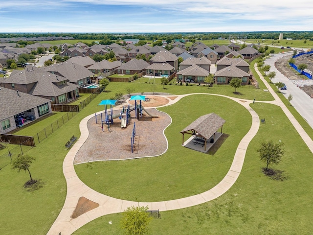 2613 Hillrich Dr, Anna, TX 75409 - aerial view of residential area featuring a recreational park