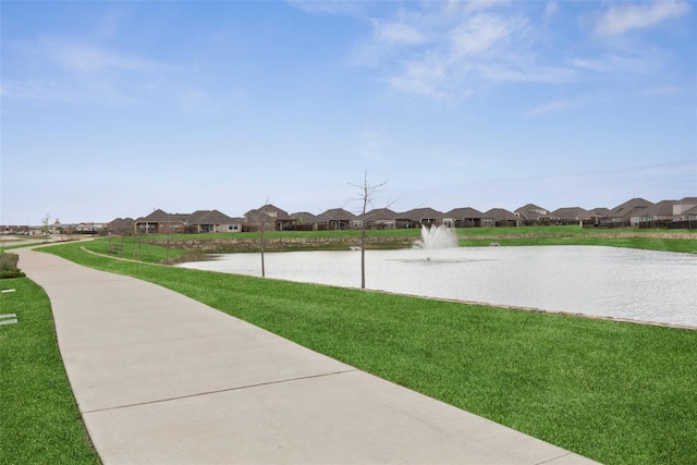 2613 Hillrich Dr, Anna, TX 75409 - view of grassy yard featuring a residential view and a water view