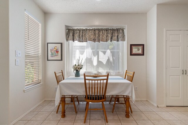 3942 Luke Ln, Carrollton, TX 75007 - dining area with light tile patterned floors and baseboards