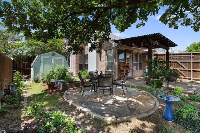 3942 Luke Ln, Carrollton, TX 75007 - view of patio / terrace featuring a pergola