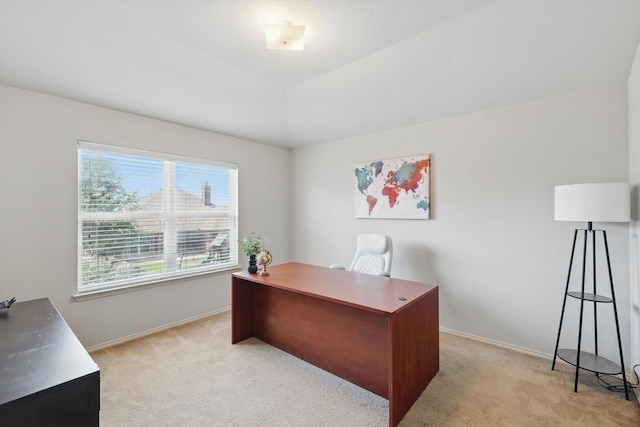5321 Threshing Dr, Fort Worth, TX 76179 - office area featuring light colored carpet and baseboards