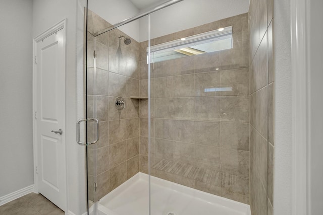 2105 Rolling Wild Rd, Forney, TX 75126 - full bathroom with a stall shower and tile patterned flooring