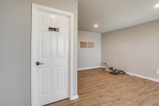 3614 County Road 902, Joshua, TX 76058 - empty room featuring baseboards, light wood-style flooring, and recessed lighting