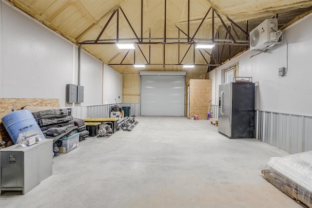 3614 County Road 902, Joshua, TX 76058 - garage with stainless steel refrigerator with ice dispenser