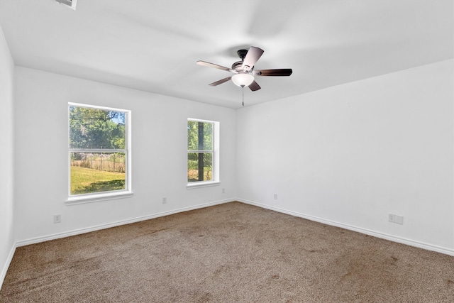 7578 Dick Price Rd, Mansfield, TX 76063 - carpeted empty room featuring ceiling fan and baseboards