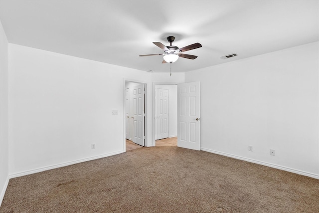 7578 Dick Price Rd, Mansfield, TX 76063 - empty room with a ceiling fan, light colored carpet, and baseboards